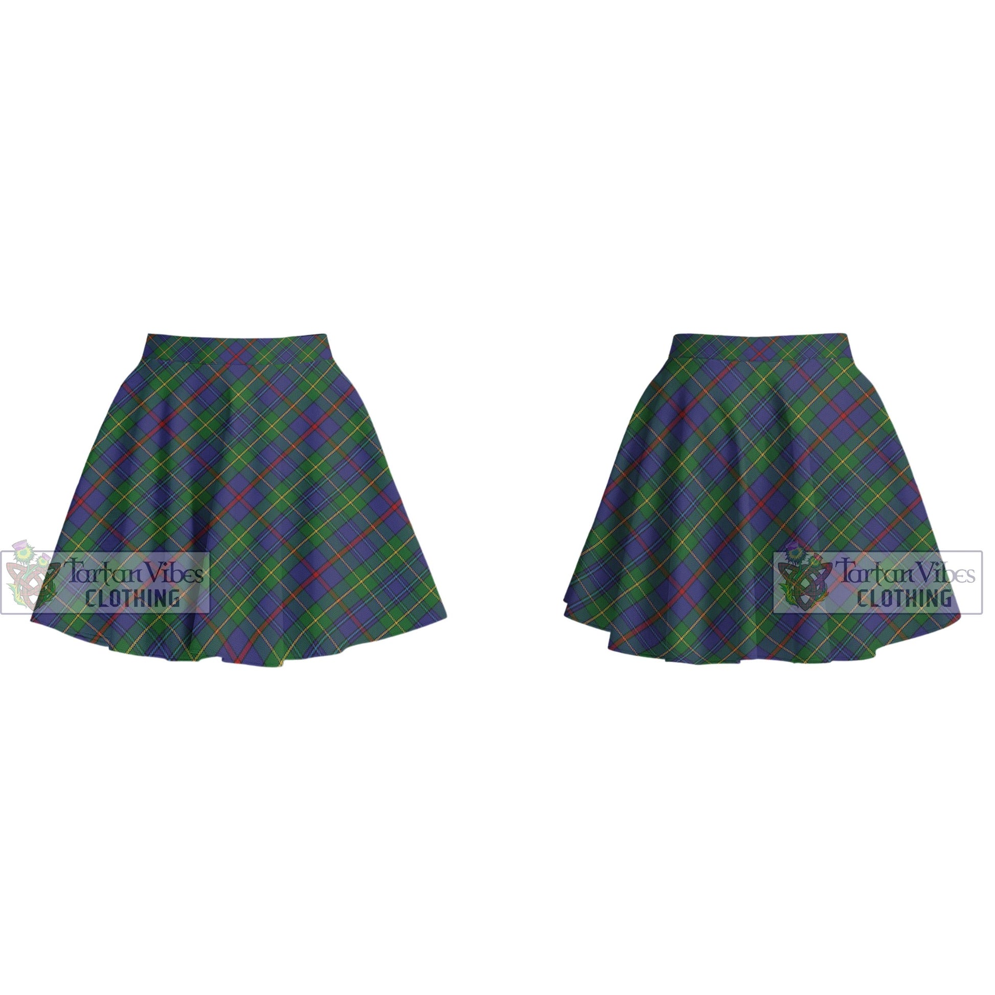 Tartan Vibes Clothing Bailey Tartan Women's Plated Mini Skirt