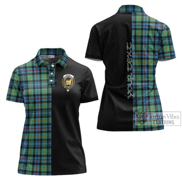 Bailey Ancient Tartan Women's Polo Shirt with Family Crest and Half Of Me Style Women - Tartan Vibes Clothing