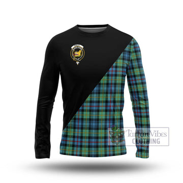Bailey Ancient Tartan Long Sleeve T-Shirt with Family Crest and Military Logo Style Unisex - Tartan Vibes Clothing