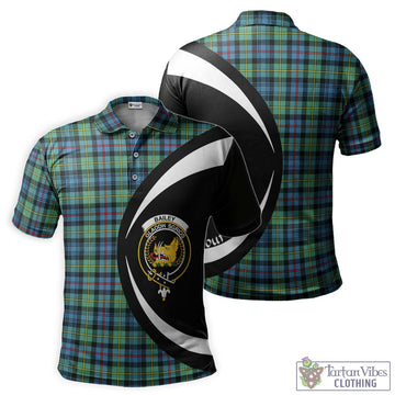 Bailey Ancient Tartan Men's Polo Shirt with Family Crest Circle Style Kid - Tartan Vibes Clothing