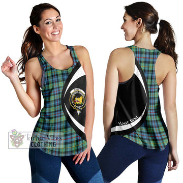 Bailey Ancient Tartan Women's Racerback Tanks with Family Crest Circle Style 4XL - Tartan Vibes Clothing