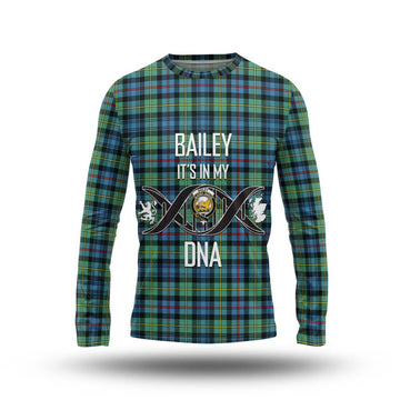 Bailey Ancient Tartan Long Sleeve T-Shirt with Family Crest DNA In Me Style Unisex - Tartan Vibes Clothing