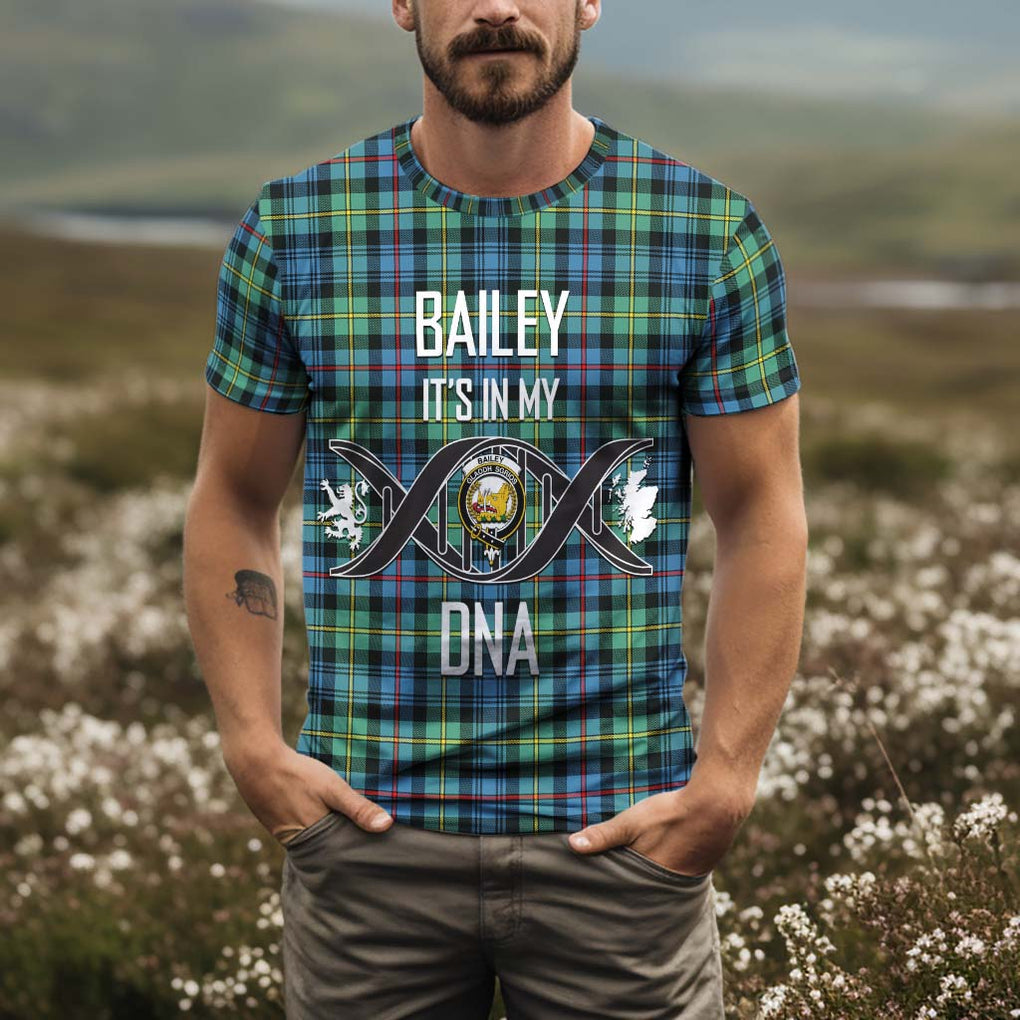 Bailey Ancient Tartan T-Shirt with Family Crest DNA In Me Style Kid's Shirt - Tartan Vibes Clothing