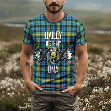 Bailey Ancient Tartan T-Shirt with Family Crest DNA In Me Style Kid's Shirt - Tartan Vibes Clothing
