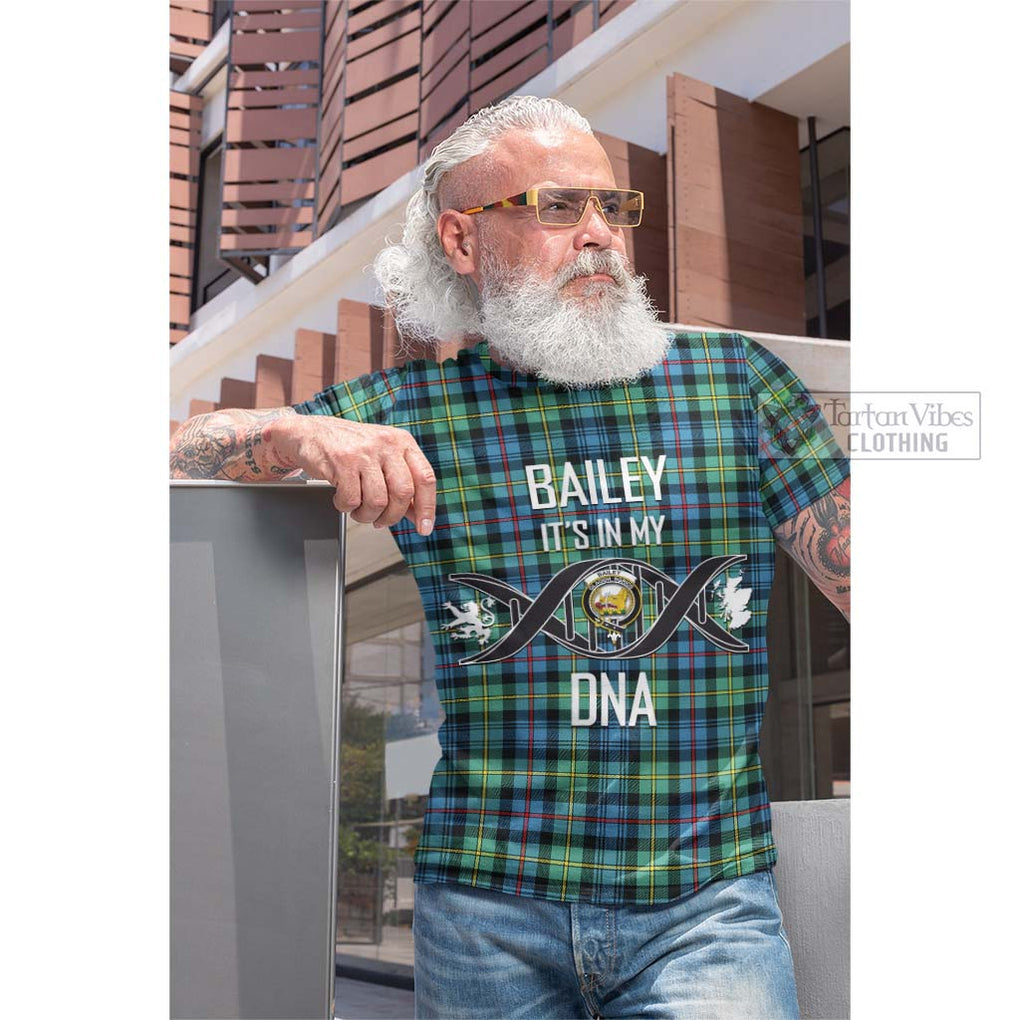 Tartan Vibes Clothing Bailey Ancient Tartan Cotton T-shirt with Family Crest DNA In Me Style