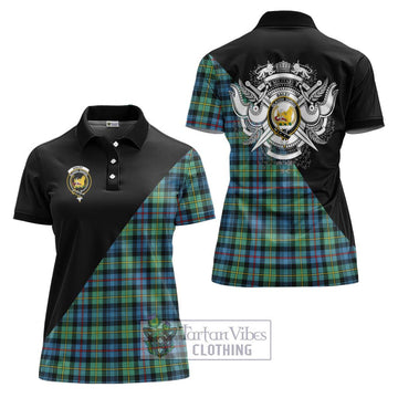 Bailey Ancient Tartan Women's Polo Shirt with Family Crest and Military Logo Style Women - Tartan Vibes Clothing