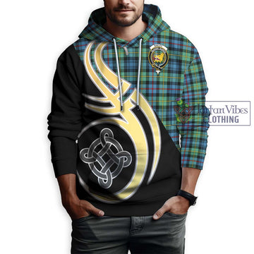 Bailey Ancient Tartan Hoodie with Family Crest and Celtic Symbol Style Zip Hoodie - Tartan Vibes Clothing