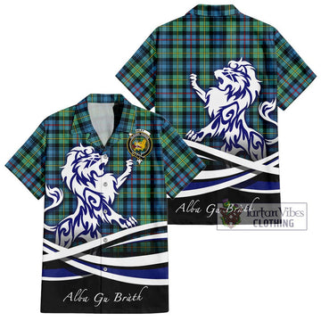 Bailey Ancient Tartan Hawaiian Shirt with Alba Gu Brath Regal Lion Emblem Kid - Tartan Vibes Clothing
