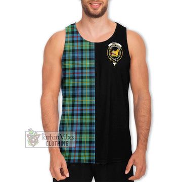 Bailey Ancient Tartan Men's Tank Top with Family Crest and Half Of Me Style Men - Tartan Vibes Clothing