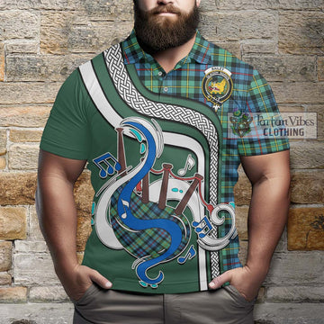 Bailey Ancient Tartan Polo Shirt with Epic Bagpipe Style