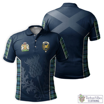 Bailey Ancient Tartan Men's Polo Shirt with Family Crest and Scottish Thistle Vibes Sport Style Kid - Tartan Vibes Clothing