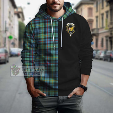 Bailey Ancient Tartan Hoodie with Family Crest and Half Of Me Style Zip Hoodie - Tartan Vibes Clothing