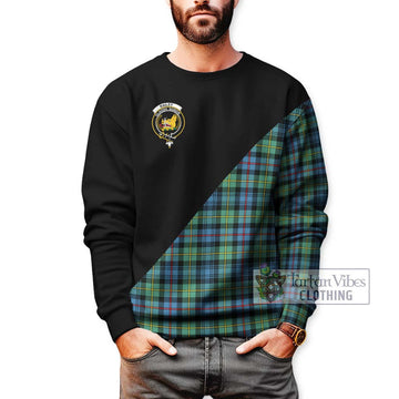Bailey Ancient Tartan Sweatshirt with Family Crest and Military Logo Style Unisex - Tartan Vibes Clothing