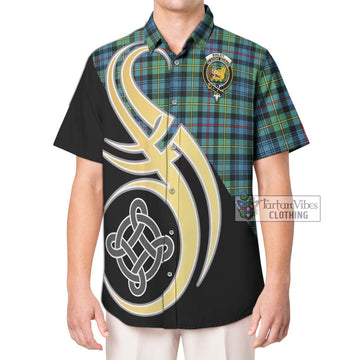Bailey Ancient Tartan Hawaiian Shirt with Family Crest and Celtic Symbol Style Kid - Tartan Vibes Clothing