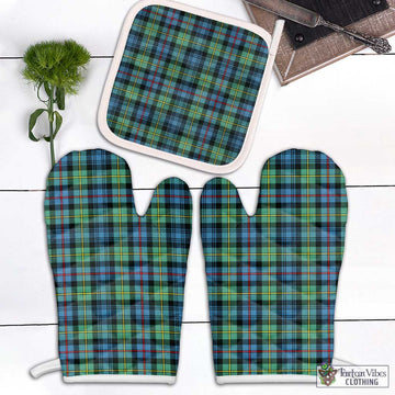 Bailey Ancient Tartan Combo Oven Mitt & Pot-Holder Combo 2 Oven Mitt & 1 Pot-Holder Black - Tartan Vibes Clothing