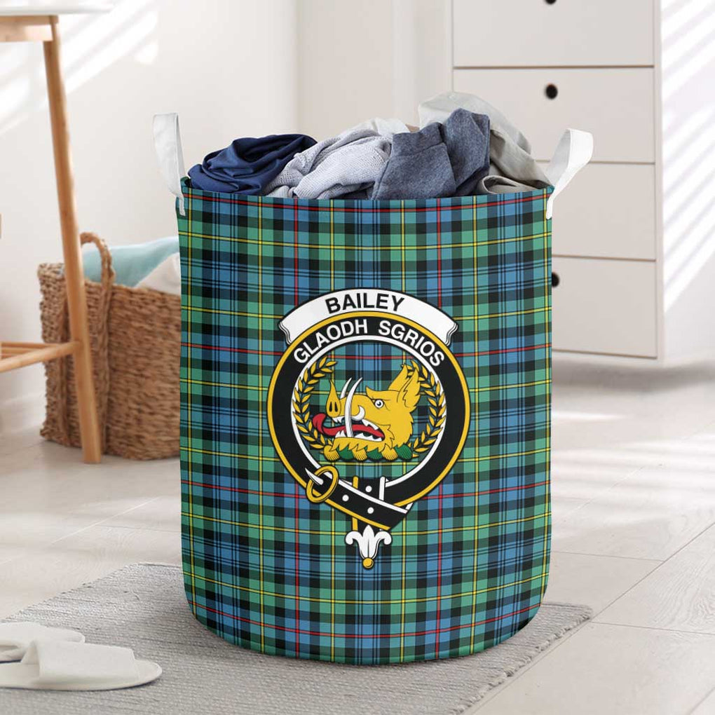 Bailey Ancient Tartan Laundry Basket with Family Crest One Size - Tartan Vibes Clothing