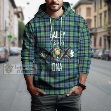 Bailey Ancient Tartan Hoodie with Family Crest DNA In Me Style Pullover Hoodie - Tartan Vibes Clothing