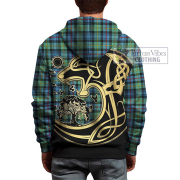 Bailey Ancient Tartan Hoodie with Family Crest Celtic Wolf Style - Tartan Vibes Clothing