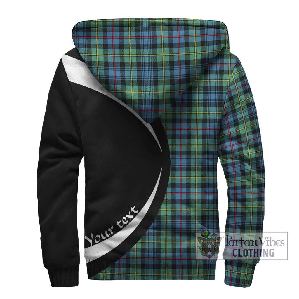 Bailey Ancient Tartan Sherpa Hoodie with Family Crest Circle Style - Tartan Vibes Clothing
