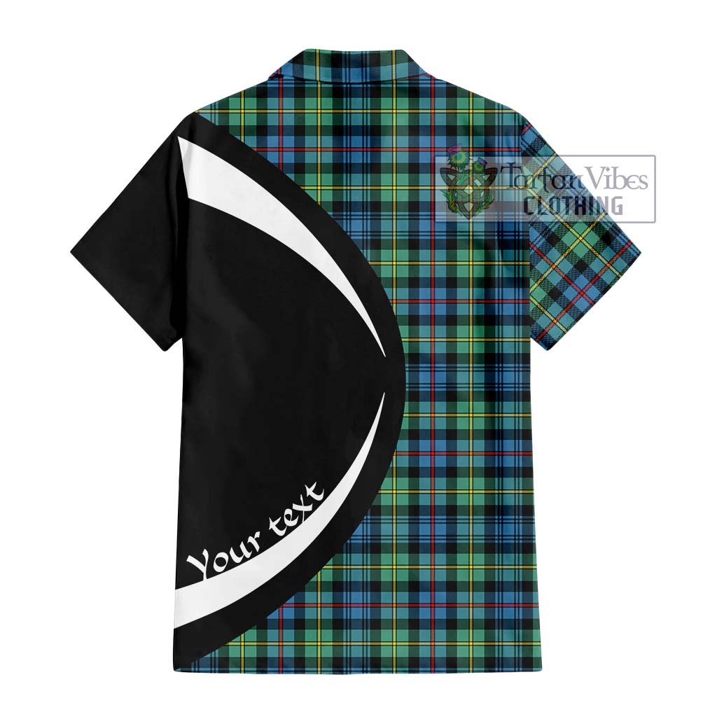 Bailey Ancient Tartan Hawaiian Shirt with Family Crest Circle Style - Tartan Vibes Clothing
