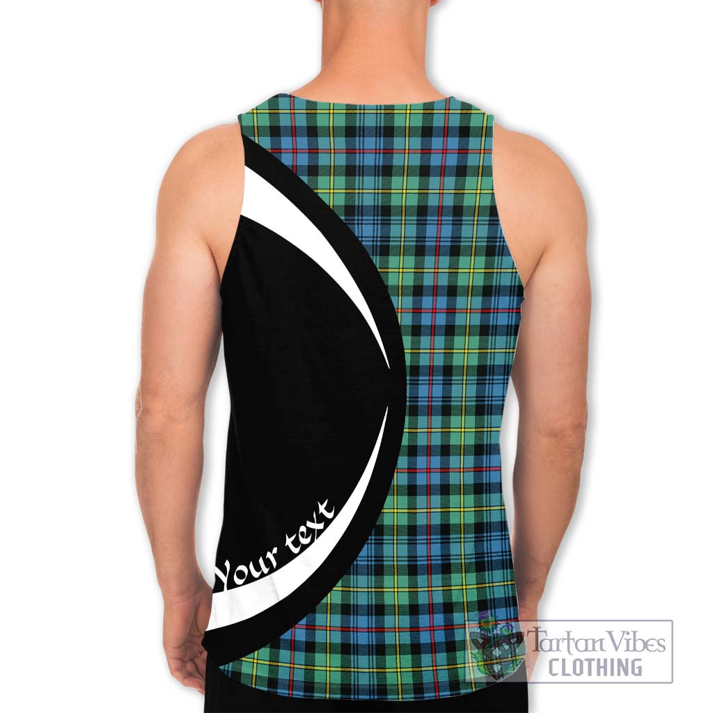 Bailey Ancient Tartan Men's Tank Top with Family Crest Circle Style - Tartan Vibes Clothing