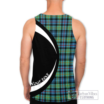 Bailey Ancient Tartan Men's Tank Top with Family Crest Circle Style - Tartan Vibes Clothing