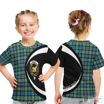 Bailey Ancient Tartan Kid T-Shirt with Family Crest Circle Style - Tartan Vibes Clothing