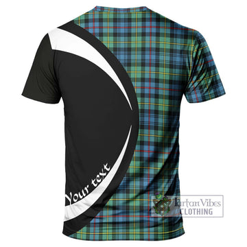 Bailey Ancient Tartan T-Shirt with Family Crest Circle Style - Tartan Vibes Clothing