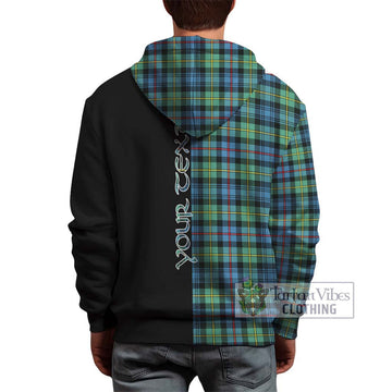 Bailey Ancient Tartan Hoodie with Family Crest and Half Of Me Style - Tartan Vibes Clothing