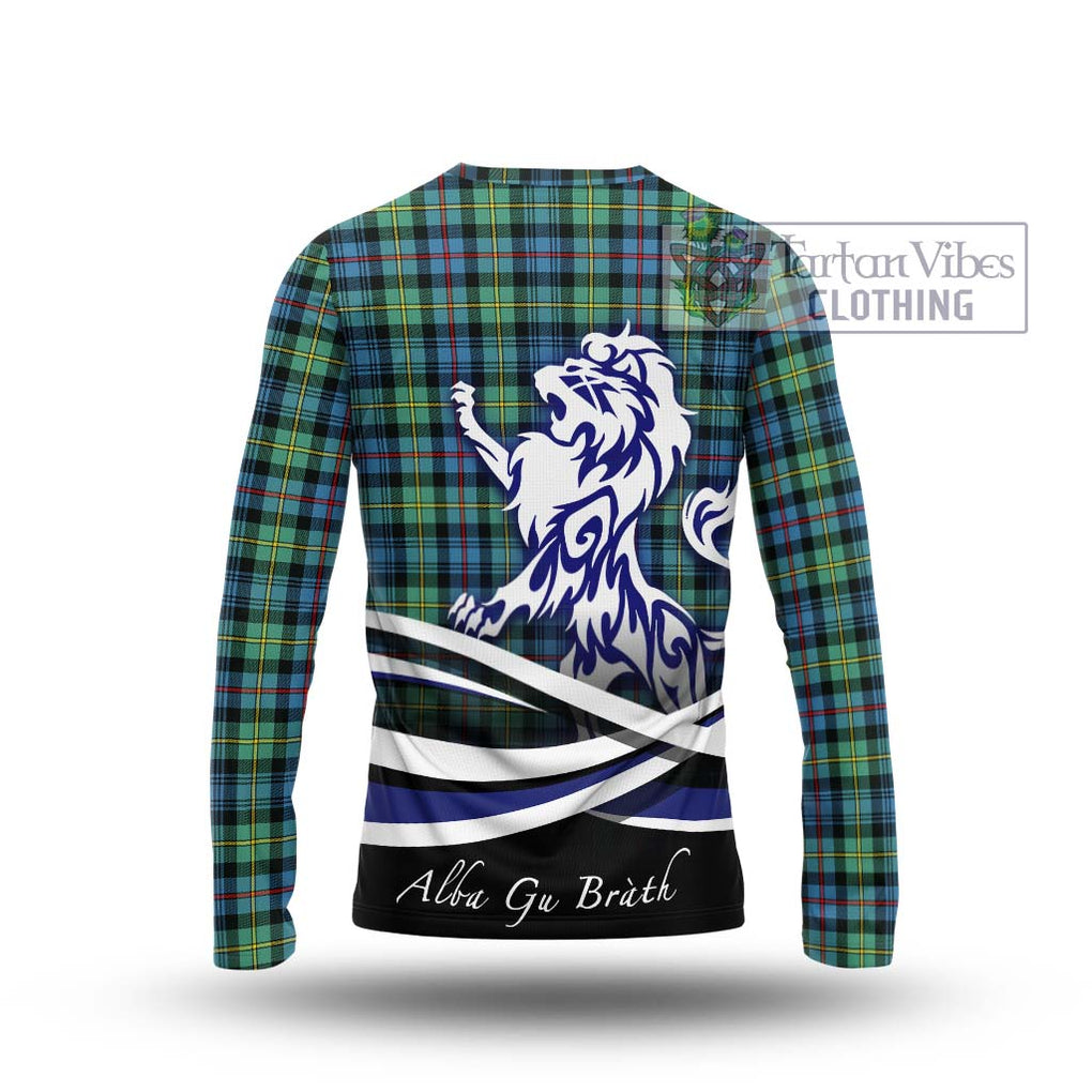 Bailey Ancient Tartan Long Sleeve T-Shirt with Alba Gu Brath Regal Lion Emblem - Tartan Vibes Clothing