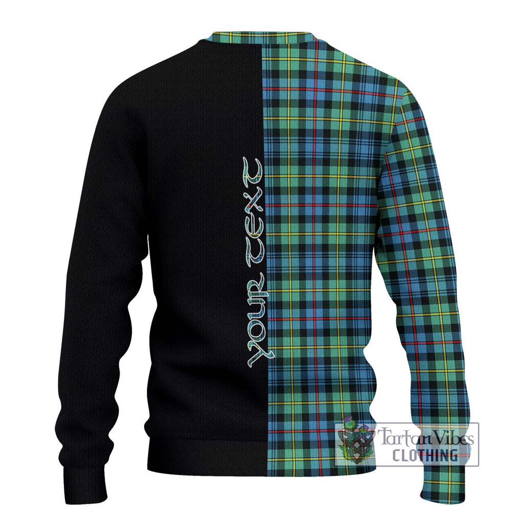 Bailey Ancient Tartan Ugly Sweater with Family Crest and Half Of Me Style - Tartan Vibes Clothing