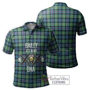 Bailey Ancient Tartan Polo Shirt with Family Crest DNA In Me Style - Tartan Vibes Clothing