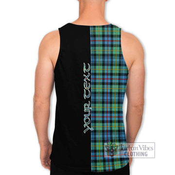 Bailey Ancient Tartan Men's Tank Top with Family Crest and Half Of Me Style - Tartan Vibes Clothing