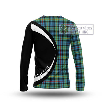 Bailey Ancient Tartan Long Sleeve T-Shirt with Family Crest Circle Style - Tartan Vibes Clothing