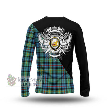 Bailey Ancient Tartan Long Sleeve T-Shirt with Family Crest and Military Logo Style - Tartan Vibes Clothing