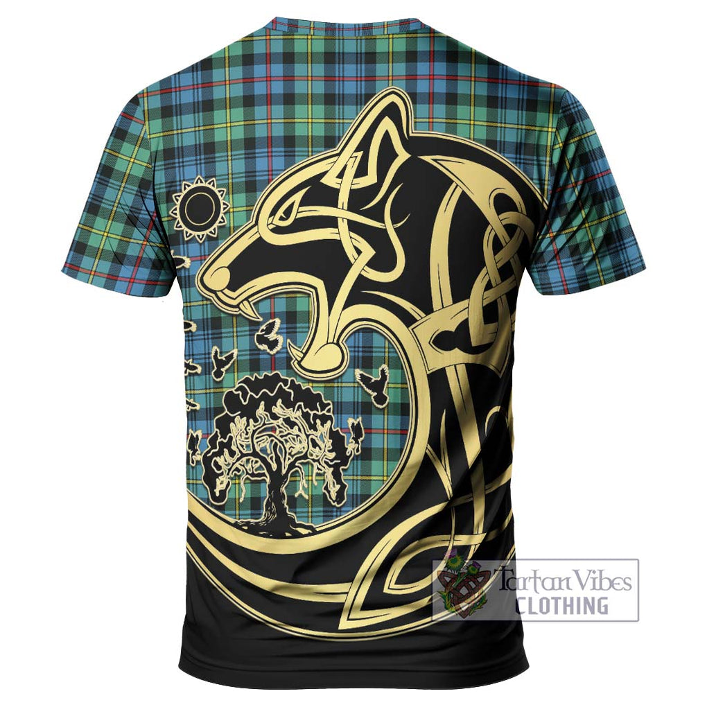 Bailey Ancient Tartan T-Shirt with Family Crest Celtic Wolf Style - Tartan Vibes Clothing