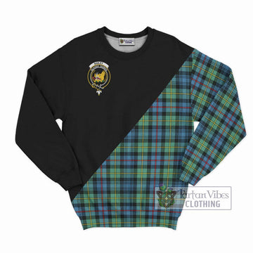 Bailey Ancient Tartan Sweatshirt with Family Crest and Military Logo Style - Tartan Vibes Clothing