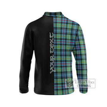 Bailey Ancient Tartan Long Sleeve Polo Shirt with Family Crest and Half Of Me Style - Tartan Vibes Clothing