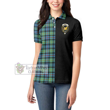 Bailey Ancient Tartan Women's Polo Shirt with Family Crest and Half Of Me Style - Tartan Vibes Clothing