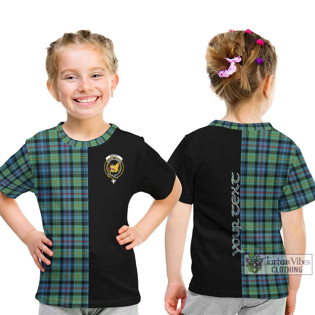 Bailey Ancient Tartan Kid T-Shirt with Family Crest and Half Of Me Style - Tartan Vibes Clothing