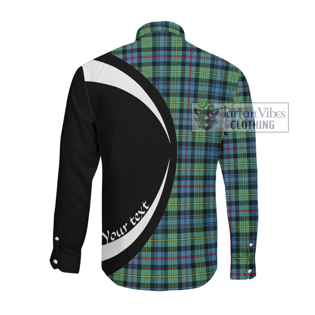 Bailey Ancient Tartan Long Sleeve Button Up with Family Crest Circle Style Men's Shirt - Tartan Vibes Clothing