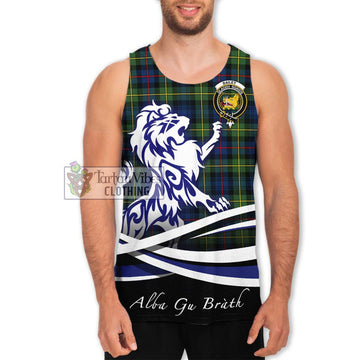 Bailey Modern Tartan Men's Tank Top with Alba Gu Brath Regal Lion Emblem Men - Tartan Vibes Clothing