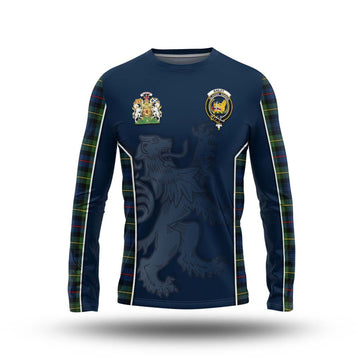 Bailey Modern Tartan Long Sleeve T-Shirt with Family Crest and Lion Rampant Vibes Sport Style Unisex - Tartan Vibes Clothing
