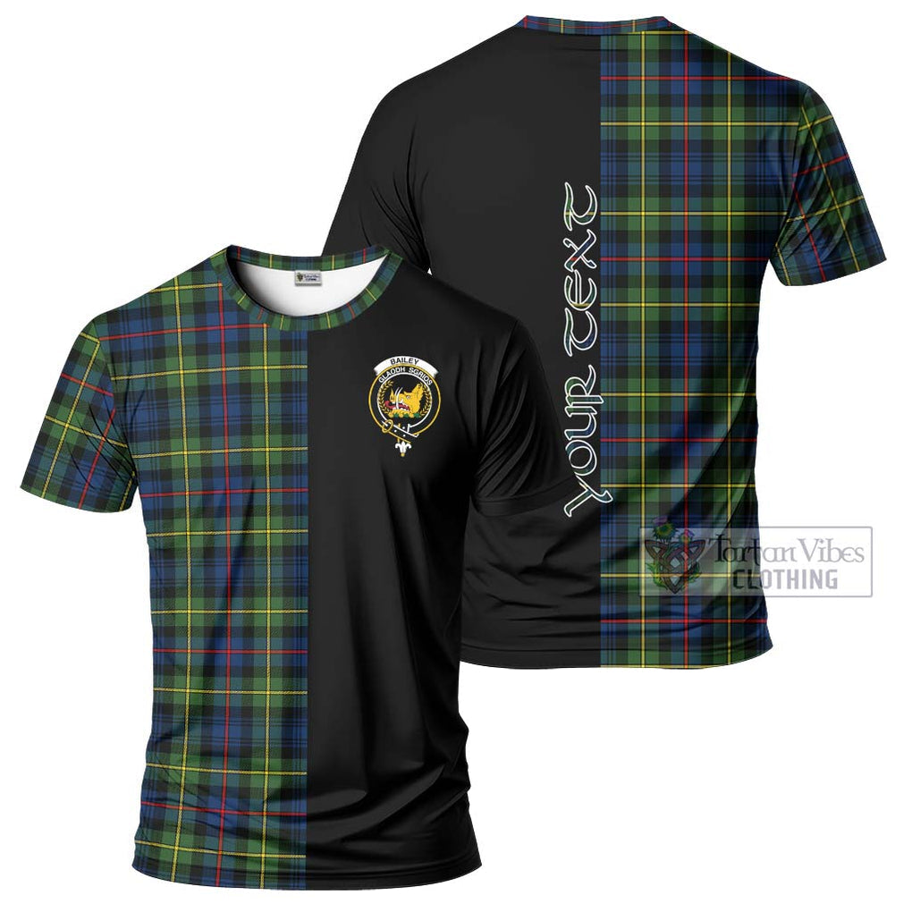 Bailey Modern Tartan T-Shirt with Family Crest and Half Of Me Style Kid's Shirt - Tartan Vibes Clothing