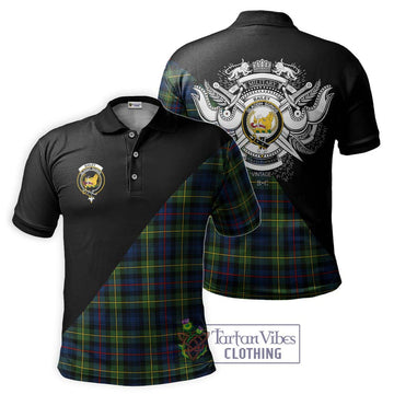 Bailey Modern Tartan Polo Shirt with Family Crest and Military Logo Style Kid - Tartan Vibes Clothing