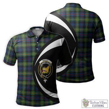 Bailey Modern Tartan Men's Polo Shirt with Family Crest Circle Style Kid - Tartan Vibes Clothing