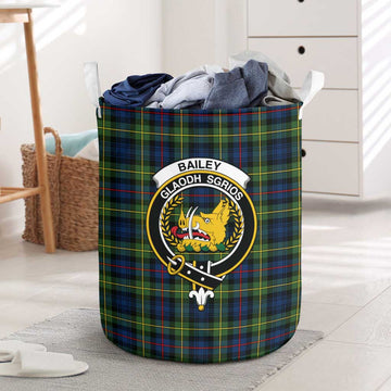 Bailey Modern Tartan Laundry Basket with Family Crest One Size - Tartan Vibes Clothing