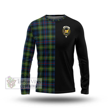 Bailey Modern Tartan Long Sleeve T-Shirt with Family Crest and Half Of Me Style Unisex - Tartan Vibes Clothing