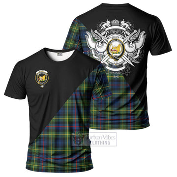 Bailey Modern Tartan T-Shirt with Family Crest and Military Logo Style Kid's Shirt - Tartan Vibes Clothing
