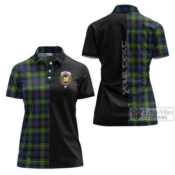 Bailey Modern Tartan Women's Polo Shirt with Family Crest and Half Of Me Style Women - Tartan Vibes Clothing